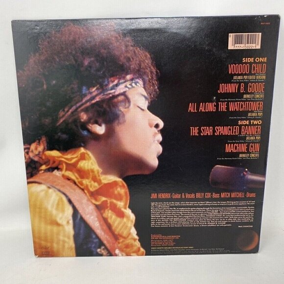 1986 Jimi Hendrix RARE PROMO Johnny B. Goode Vinyl Mini LP Album Mermaid - Picture 3 of 4